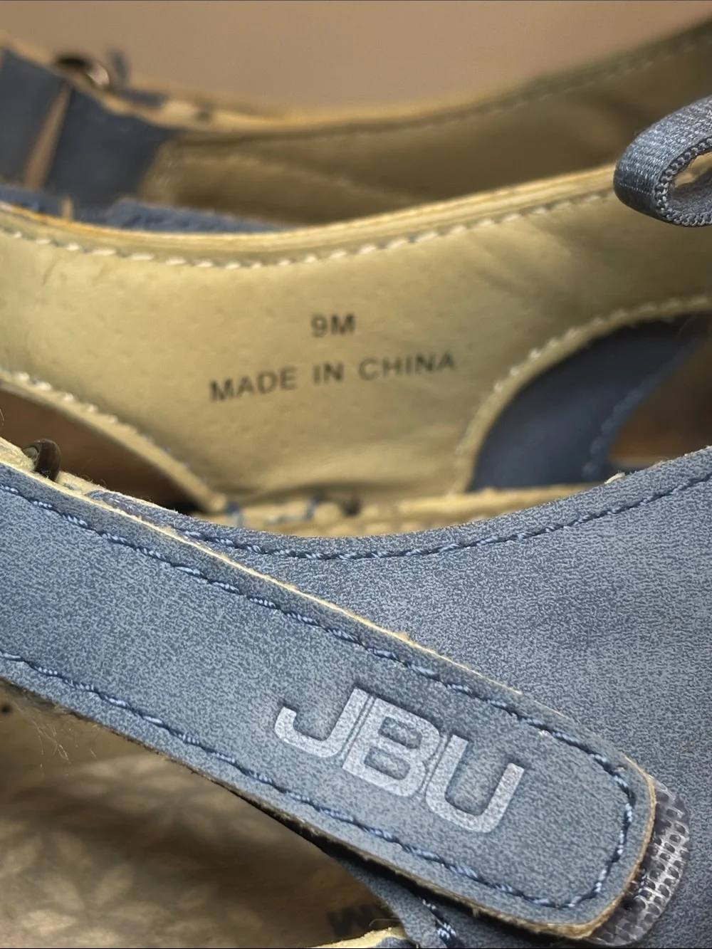 JBU by Jambu Nicole Women's Blue Cross-Strap Comfort Flats